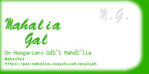 mahalia gal business card